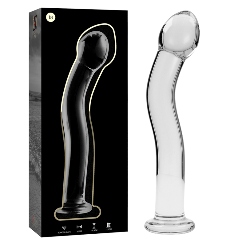 Nebula by Ibiza Modell 18 Dildo Borosilikatglas Klar 18.5 CM Ø 3.5 CM