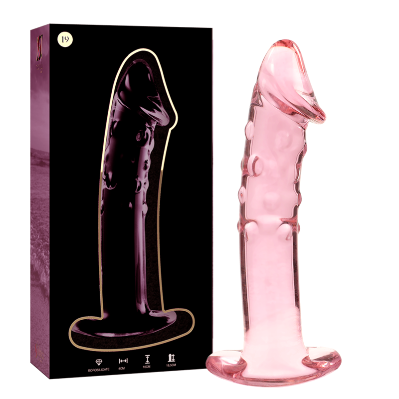 Nebula by Ibiza Modell 19 Dildo Borosilikatglas Rosa 18.5 CM Ø 4 CM
