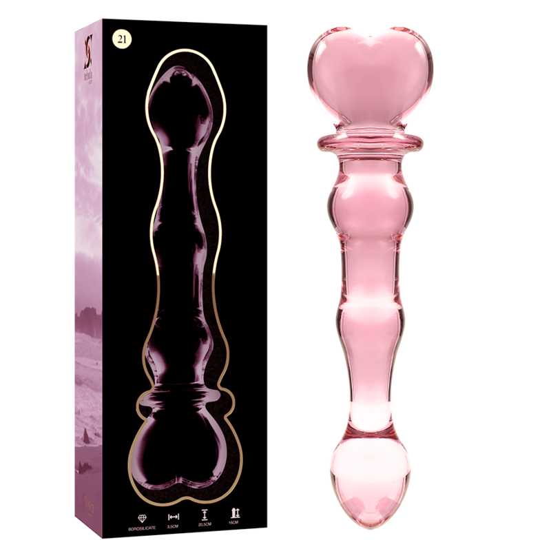 Nebula by Ibiza Modell 21 Dildo Borosilikatglas Rosa 20.5 CM Ø 3.5 CM
