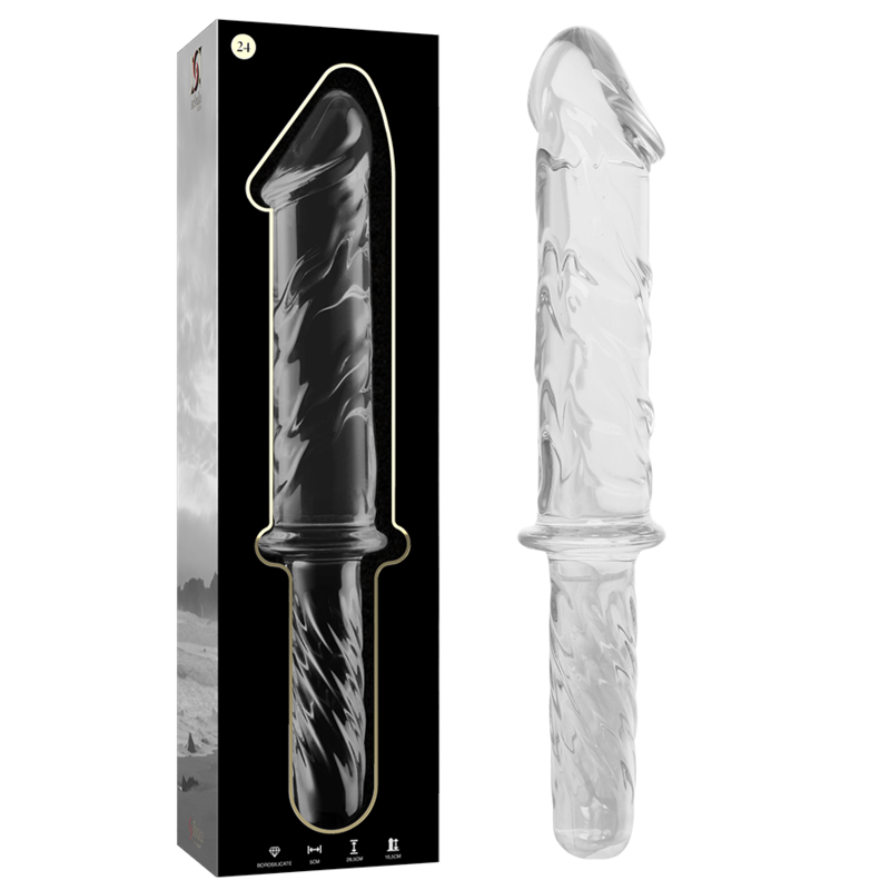 Nebula by Ibiza Modell 24 Dildo Borosilikatglas Klar 28.5 CM Ø 5 CM