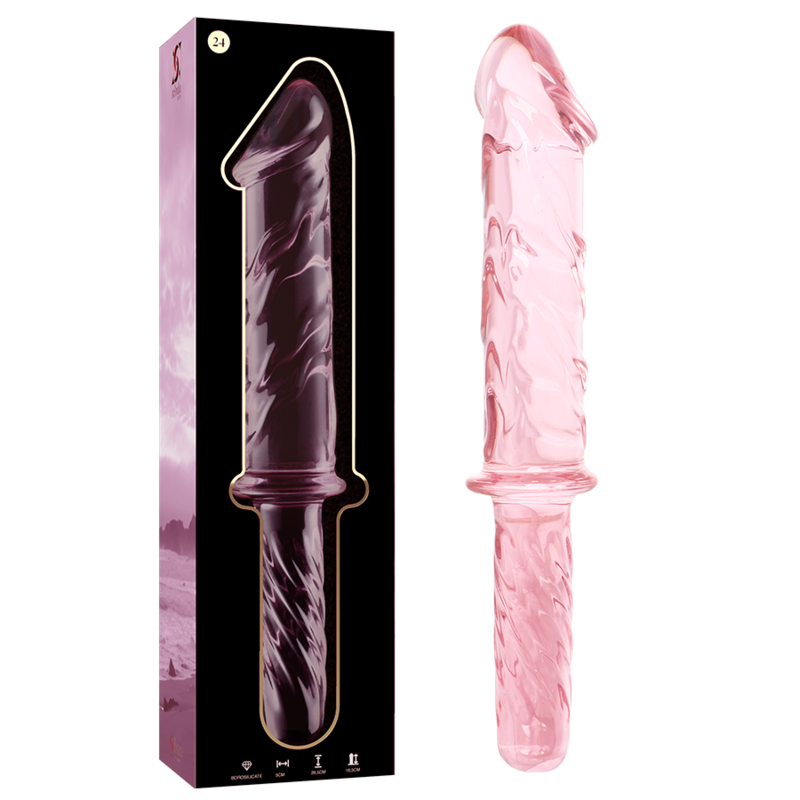 Nebula by Ibiza Modell 24 Dildo Borosilikatglas Rosa 28.5 CM Ø 5 CM
