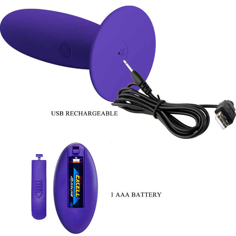 Pretty Love – Jugendplug Analvibrator mit Fernbedienung Violett