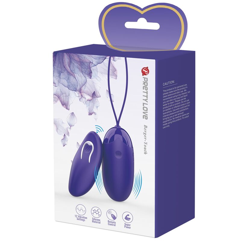 Pretty Love – Berger Youth Fernbedienung Vibrierendes Ei Violett