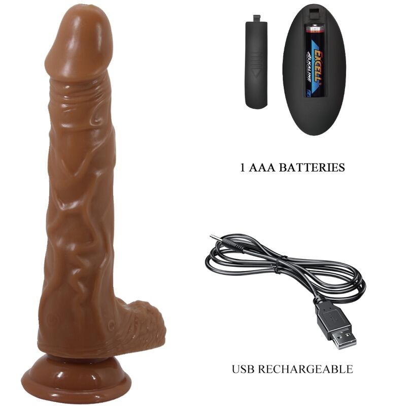 Baile – Bodach Realistischer Vibrator mit Fernbedienungssaugnapf
