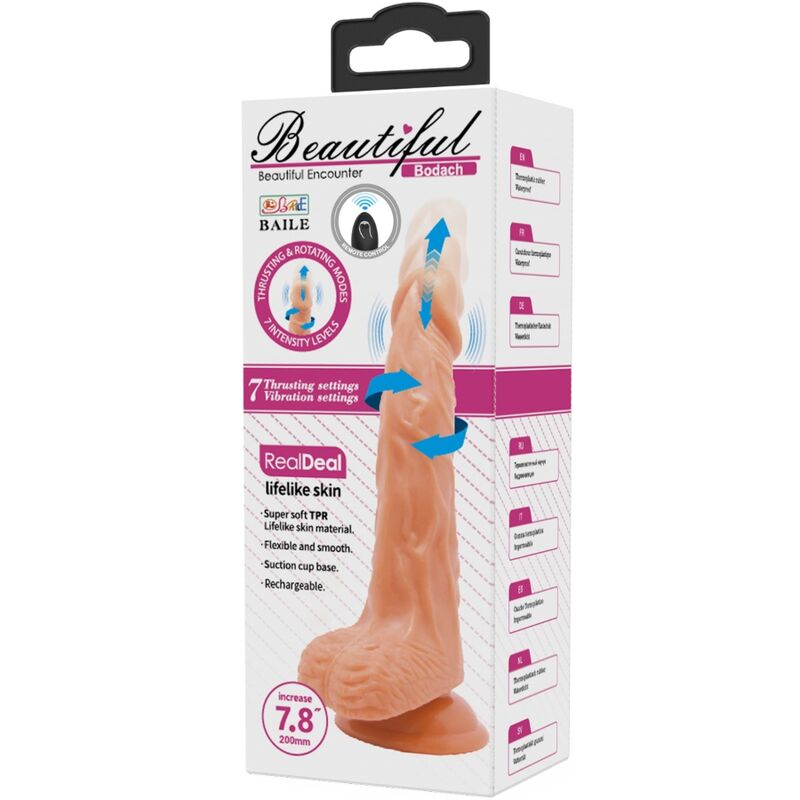 Baile – Bodach Realistischer Vibrator mit Fernbedienungssaugnapf