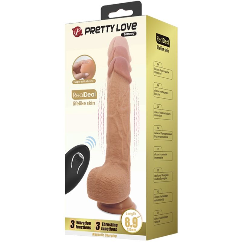 Pretty Love – Tommy Realistischer Dildo-Vibrator 22.5 cm