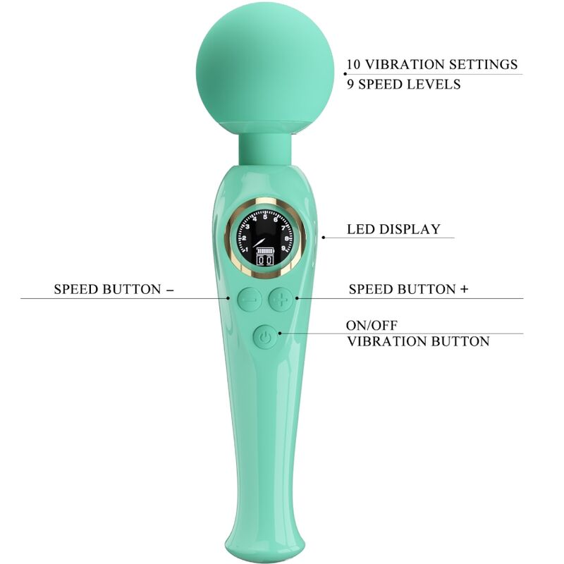 Pretty Love – Skyler Green Wand Vibrator