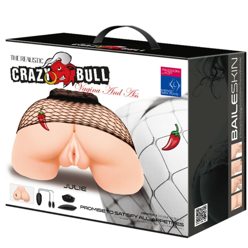 Crazy Bull – Vagina und Anus mit Realistischem Netz mit Vibration