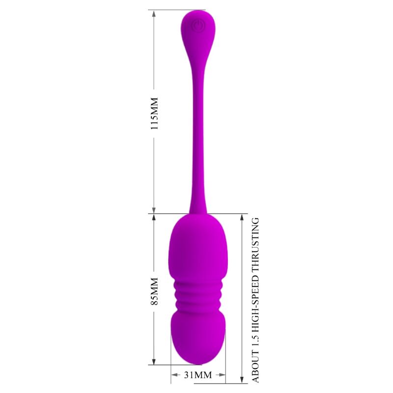 Pretty Love – Callie Purple Wiederaufladbares Vibrations-Ei