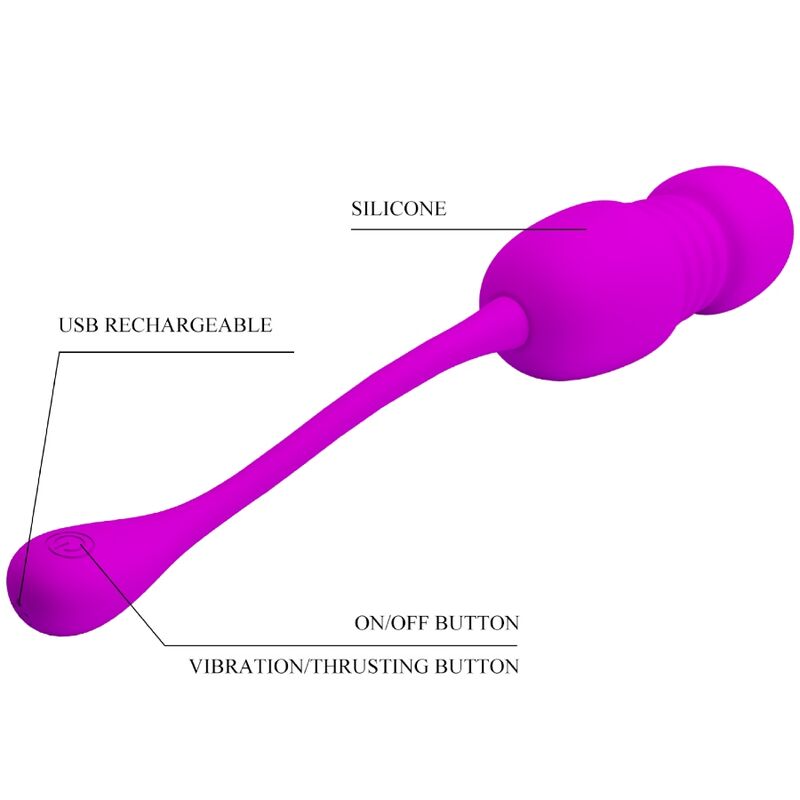 Pretty Love – Callie Purple Wiederaufladbares Vibrations-Ei