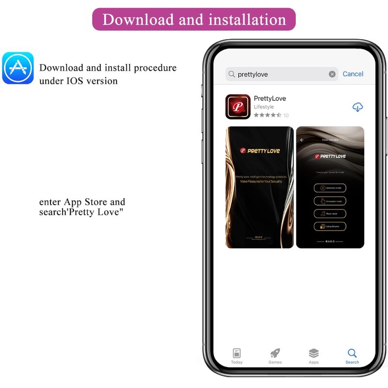 Pretty Love – Catalina Pink Wiederaufladbares Vibrierendes Ei App