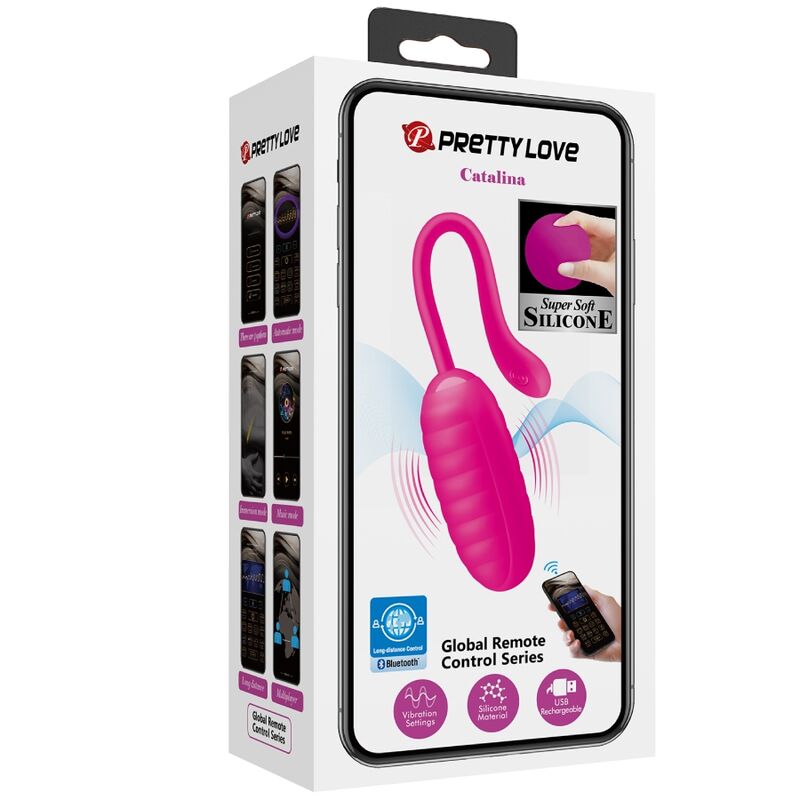 Pretty Love – Catalina Pink Wiederaufladbares Vibrierendes Ei App