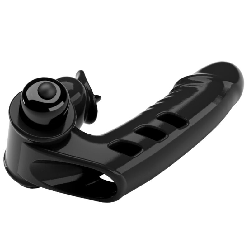 Pretty Love – Corbin Schwarze Vibrator-Fingerabdeckung