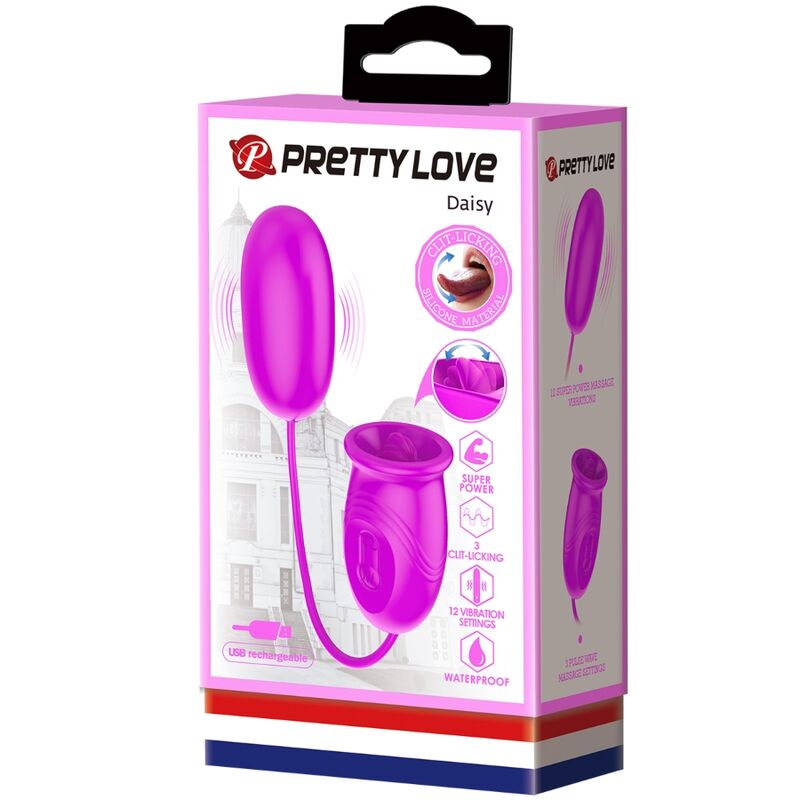 Pretty Love – Daisy Dual Egg Wiederaufladbarer Vibrator Lila