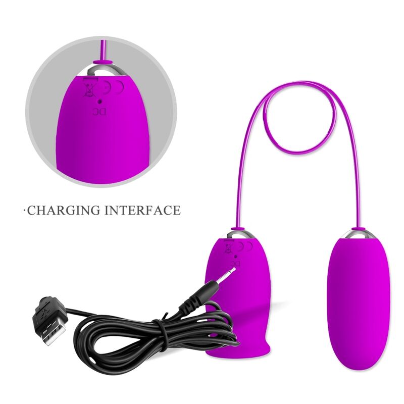 Pretty Love – Daisy Dual Egg Wiederaufladbarer Vibrator Lila
