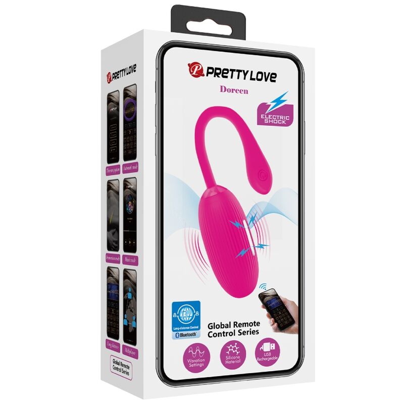 Pretty Love – Doreen Wiederaufladbares Vibrierendes Ei Magenta mit…