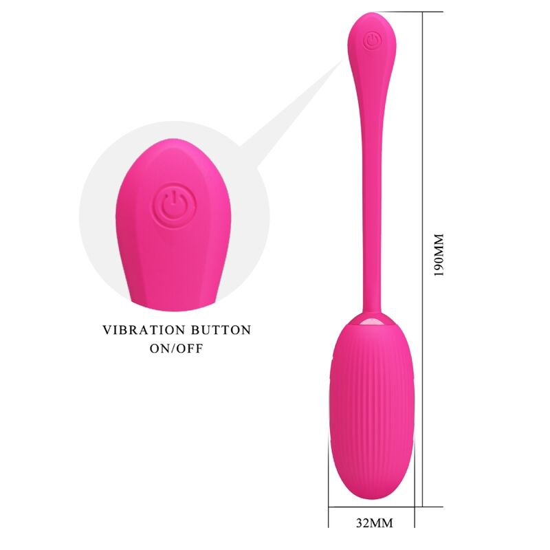 Pretty Love – Doreen Wiederaufladbares Vibrierendes Ei Magenta mit…