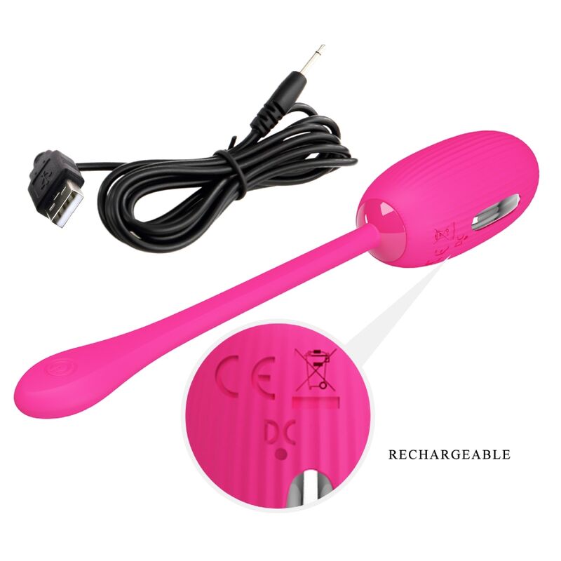 Pretty Love – Doreen Wiederaufladbares Vibrierendes Ei Magenta mit…