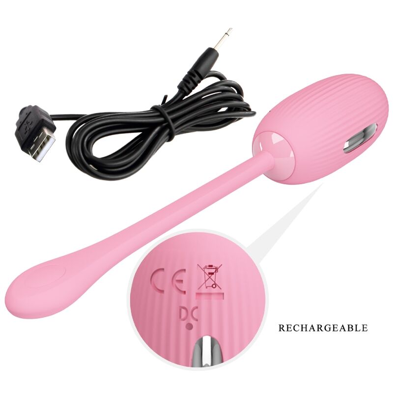 Pretty Love – Doreen Pink Wiederaufladbares Vibrations-Ei