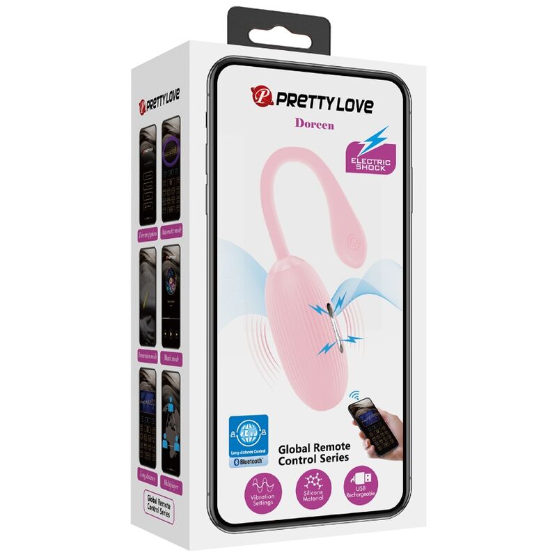 Pretty Love – Doreen Pink Wiederaufladbares Vibrations-Ei