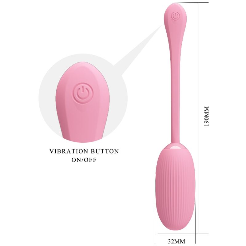 Pretty Love – Doreen Pink Wiederaufladbares Vibrations-Ei
