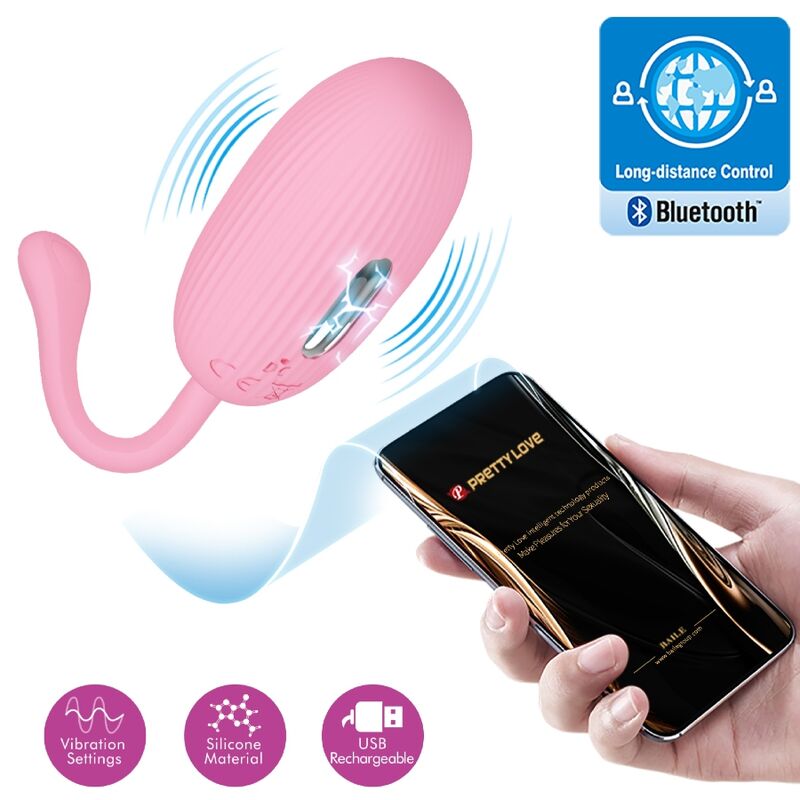 Pretty Love – Doreen Pink Wiederaufladbares Vibrations-Ei