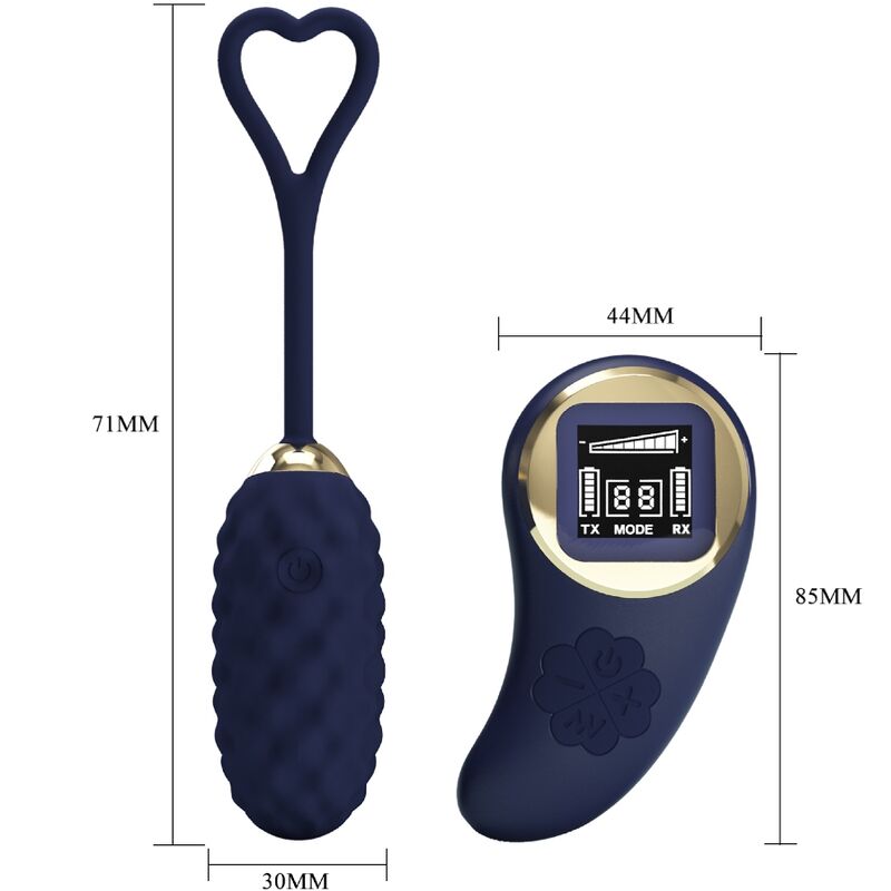 Pretty Love – Vivian Blue Vibrations-Ei mit Fernbedienung