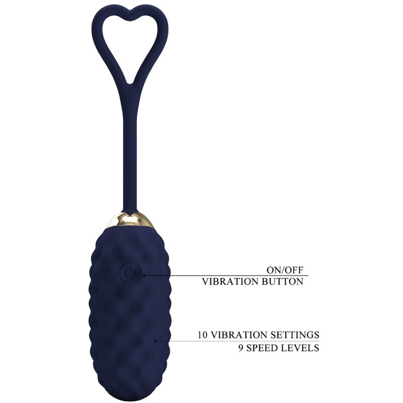 Pretty Love – Vivian Blue Vibrations-Ei mit Fernbedienung