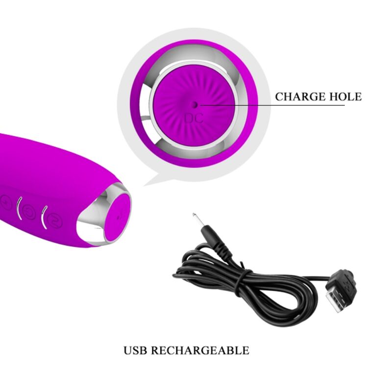 Pretty Love – Hector Wiederaufladbarer Elektroschock-Vibrator…
