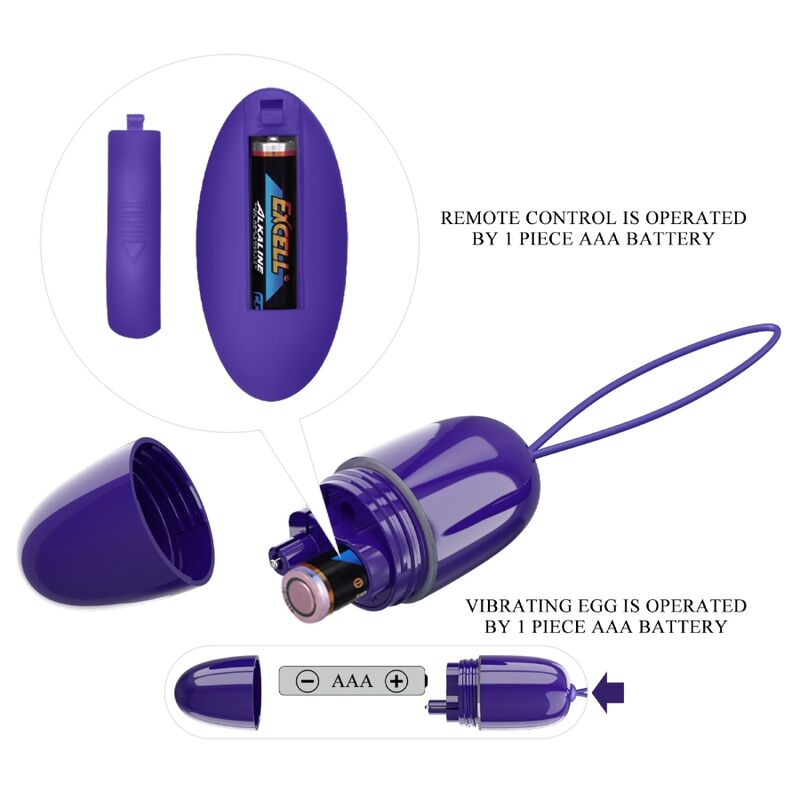 Pretty Love – Selkie Youth Mini Vibrierendes Ei Violet Fernbedienung