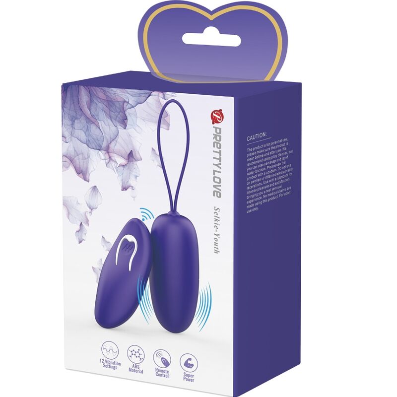 Pretty Love – Selkie Youth Mini Vibrierendes Ei Violet Fernbedienung