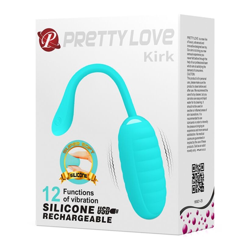 Pretty Love – Kirk Hellgrünes Wiederaufladbares Vibrierendes Ei