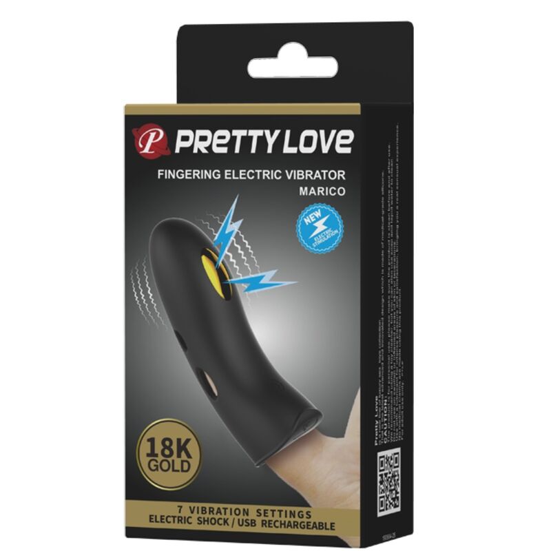 Pretty Love – Marico Schwarze Elektrostimulator-Fingerhülle
