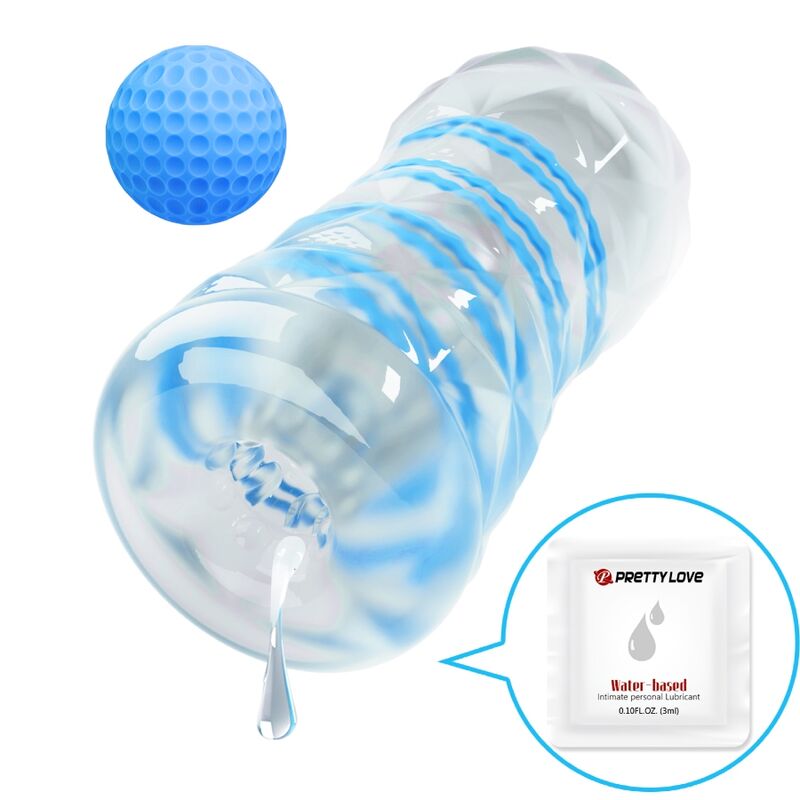 Pretty Love – Kleiner Masturbator mit Blauen Spiralen