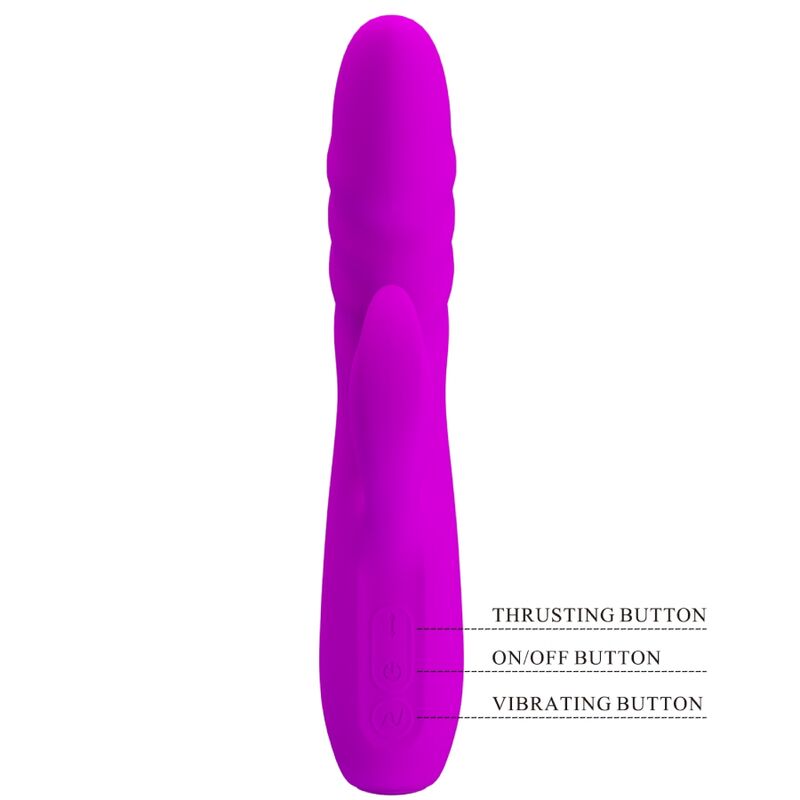 Pretty Love – Melanie Purple Wiederaufladbarer Kaninchenvibrator