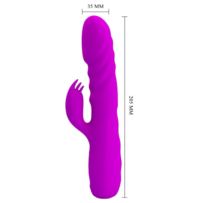Pretty Love – Melanie Purple Wiederaufladbarer Kaninchenvibrator