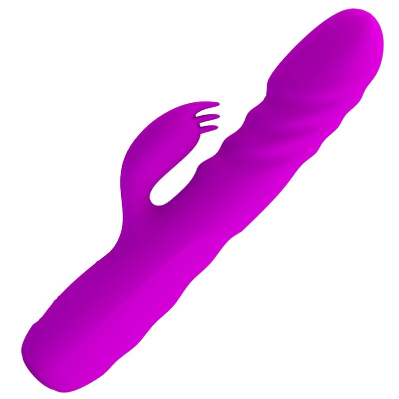 Pretty Love – Melanie Purple Wiederaufladbarer Kaninchenvibrator