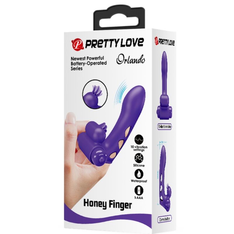 Pretty Love – Orlando Purple Vibrator Fingerhülle