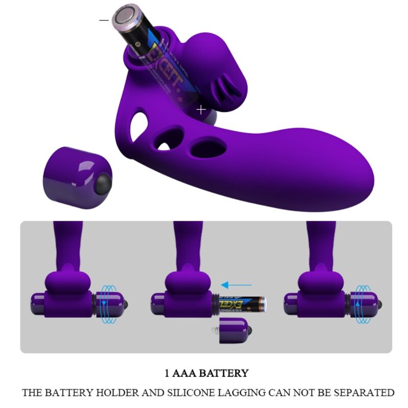 Pretty Love – Orlando Purple Vibrator Fingerhülle
