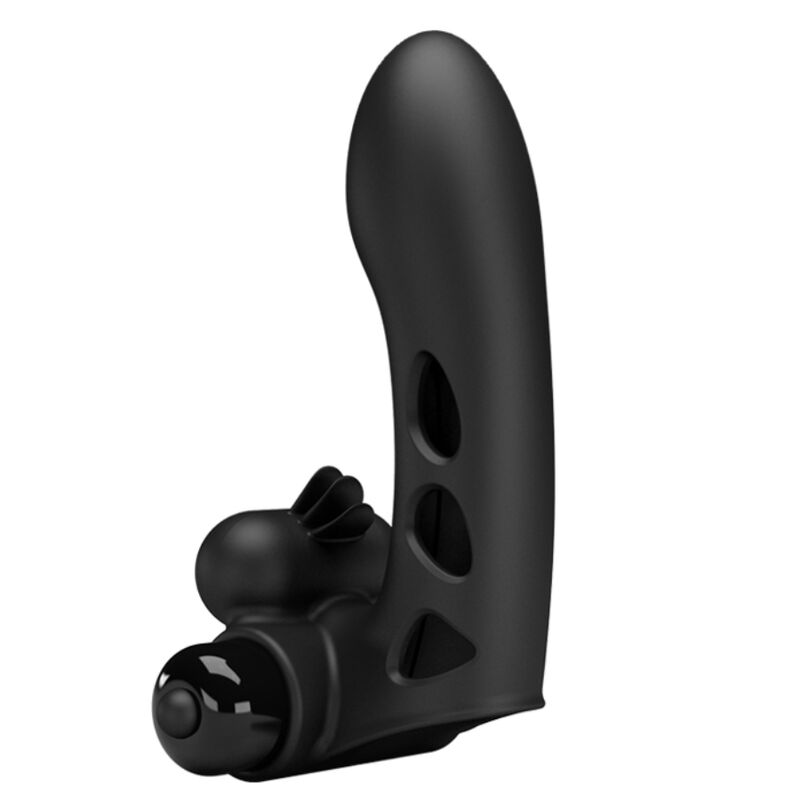 Pretty Love – Orlando Schwarze Vibrator-Fingerhülle