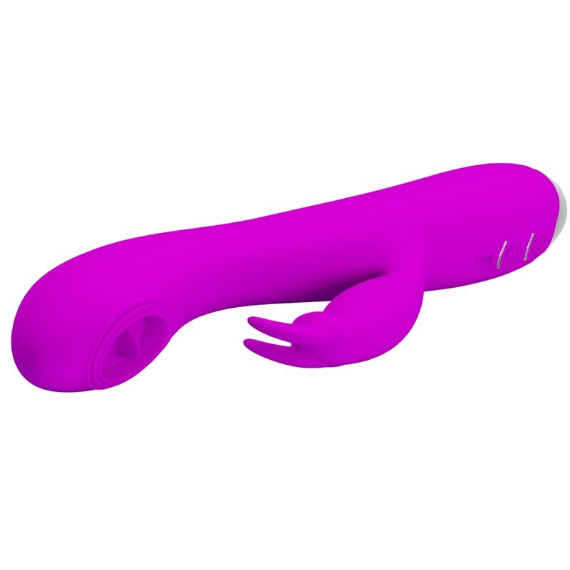 Pretty Love – Rachel Wiederaufladbarer Vibrator mit Lila Saugnapf