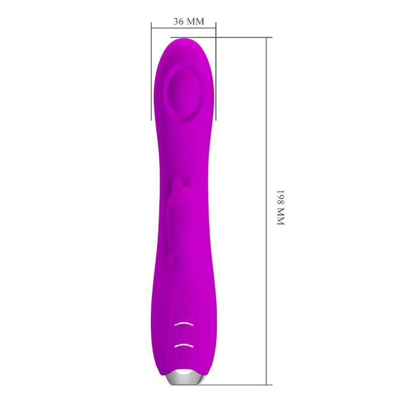 Pretty Love – Regina Wiederaufladbarer Vibrator-Sauggel Lila