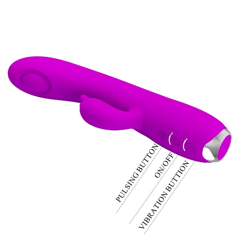 Pretty Love – Regina Wiederaufladbarer Vibrator-Sauggel Lila