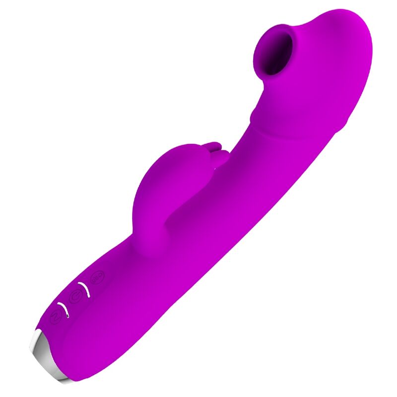 Pretty Love – Regina Wiederaufladbarer Vibrator-Sauggel Lila