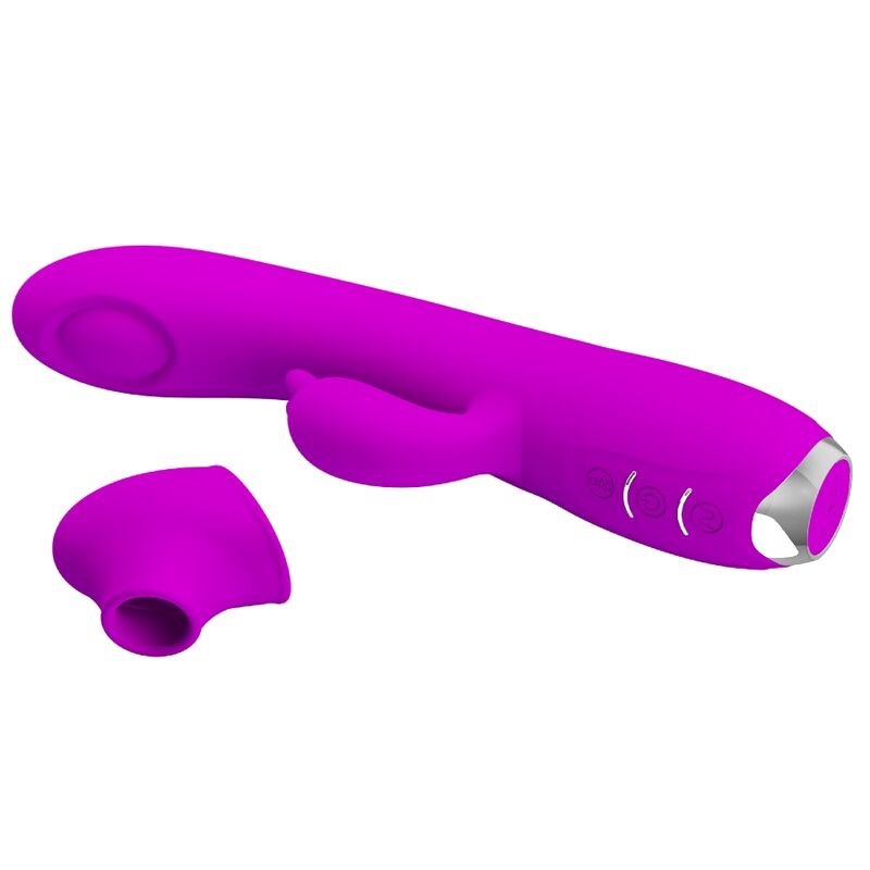 Pretty Love – Regina Wiederaufladbarer Vibrator-Sauggel Lila