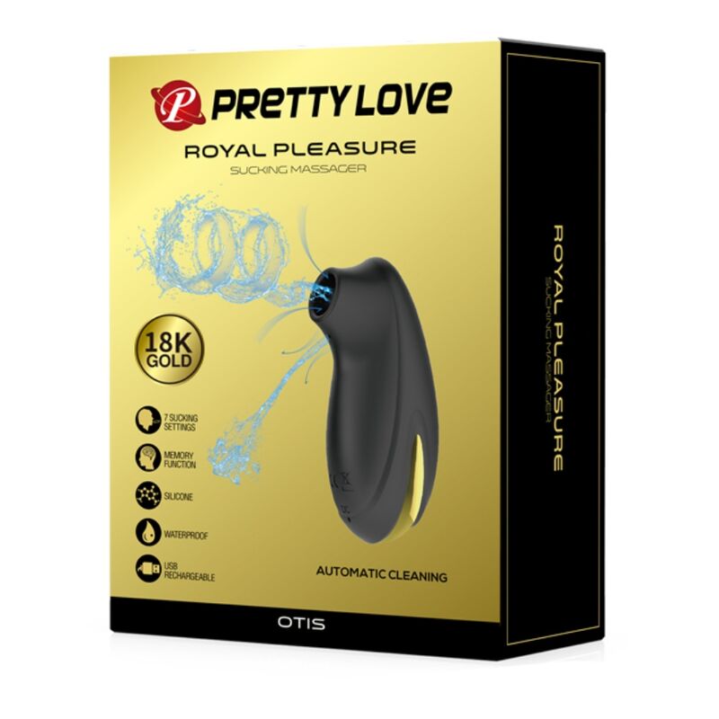 Pretty Love – Luxus-Wiederaufladbarer Saugmassager Schwarz