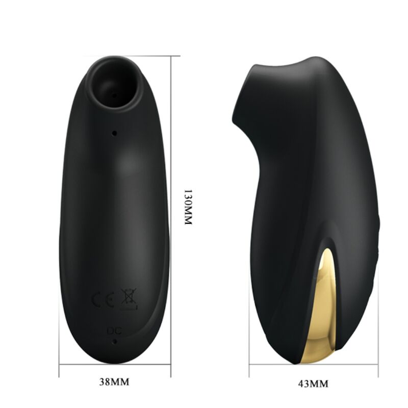 Pretty Love – Luxus-Wiederaufladbarer Saugmassager Schwarz