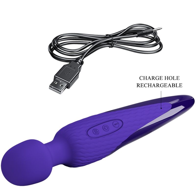 Pretty Love – Antony Youth Wand Vibrator Violet Wrmeeffekt