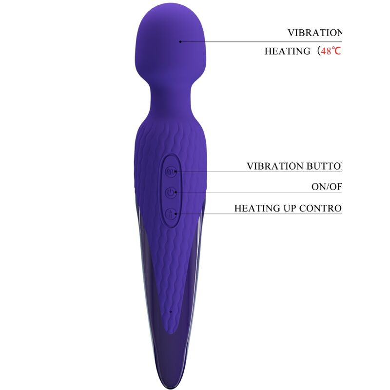 Pretty Love – Antony Youth Wand Vibrator Violet Wrmeeffekt