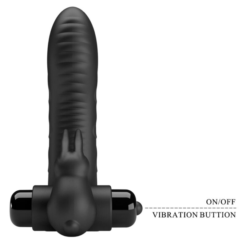 Pretty Love – Vance Black Rabbit Vibrator Fingerabdeckung